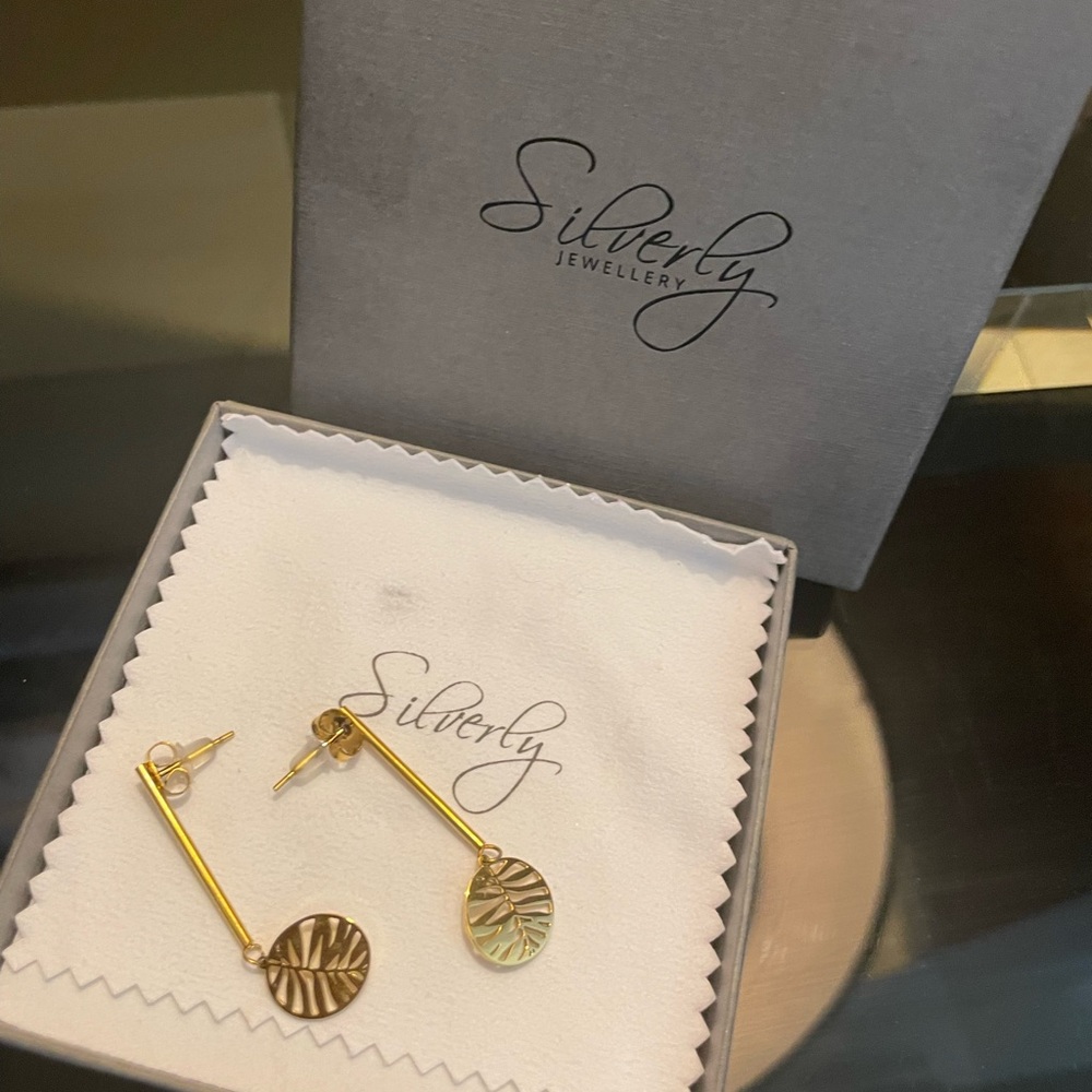 Silvery Gold Earrings